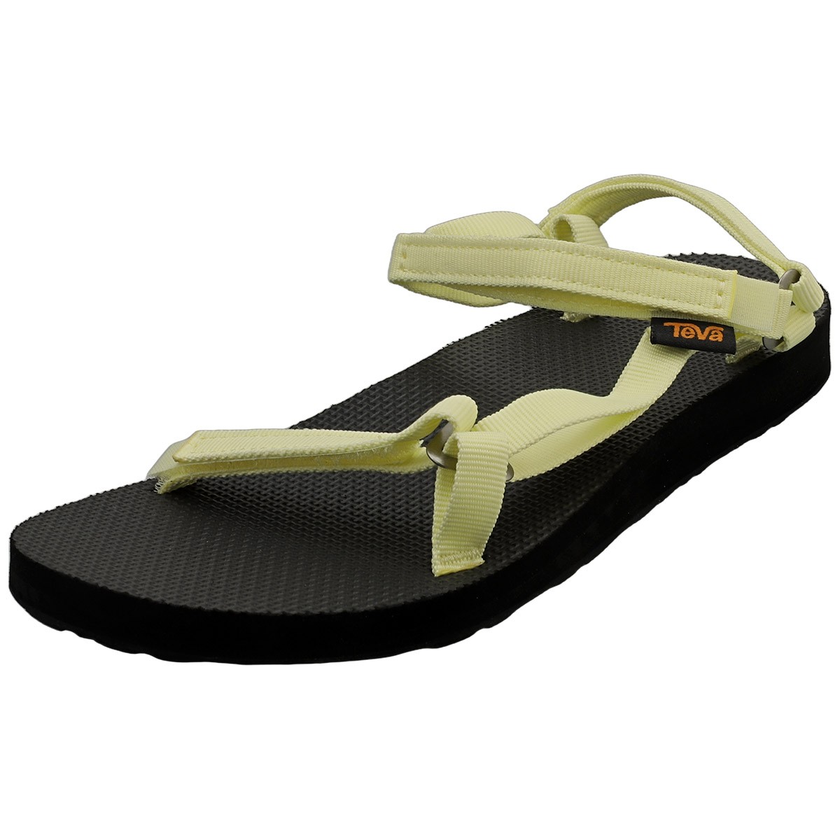 Teva Original Universal Slim Sandali Camminata Nero Giallo Donna - 40 EU