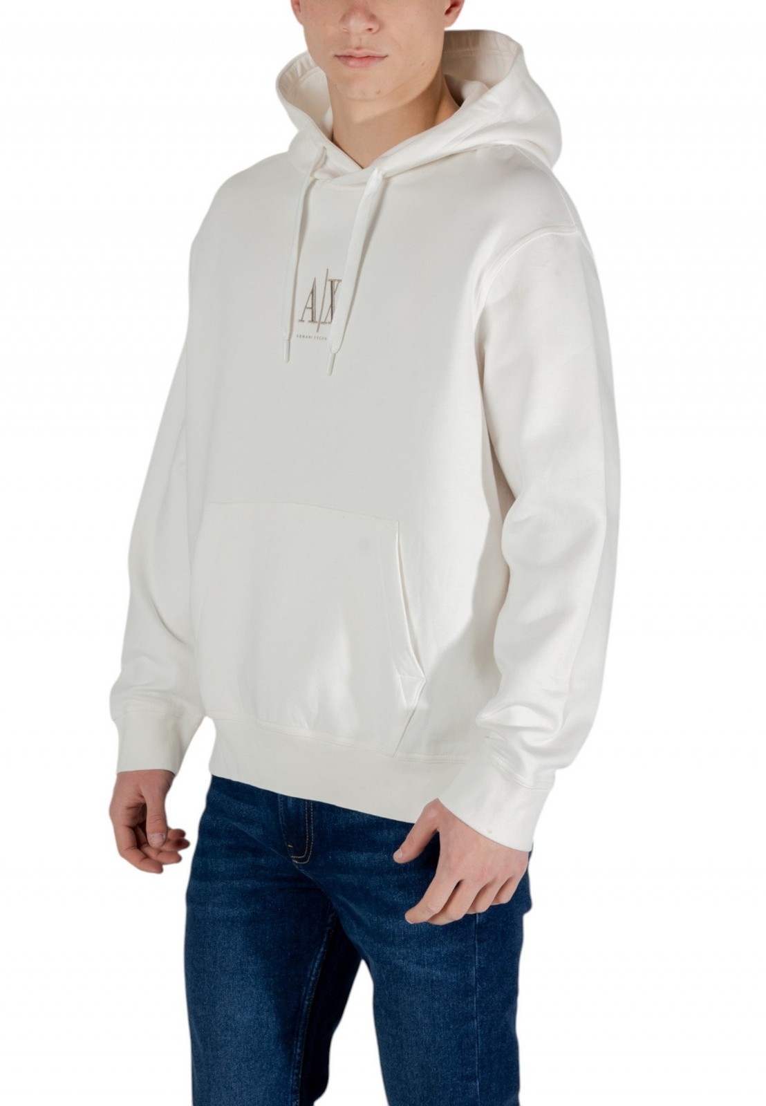 Armani Exchange Abbigliamento Uomo Felpe Felpa XS Beige XM000369 AF10818