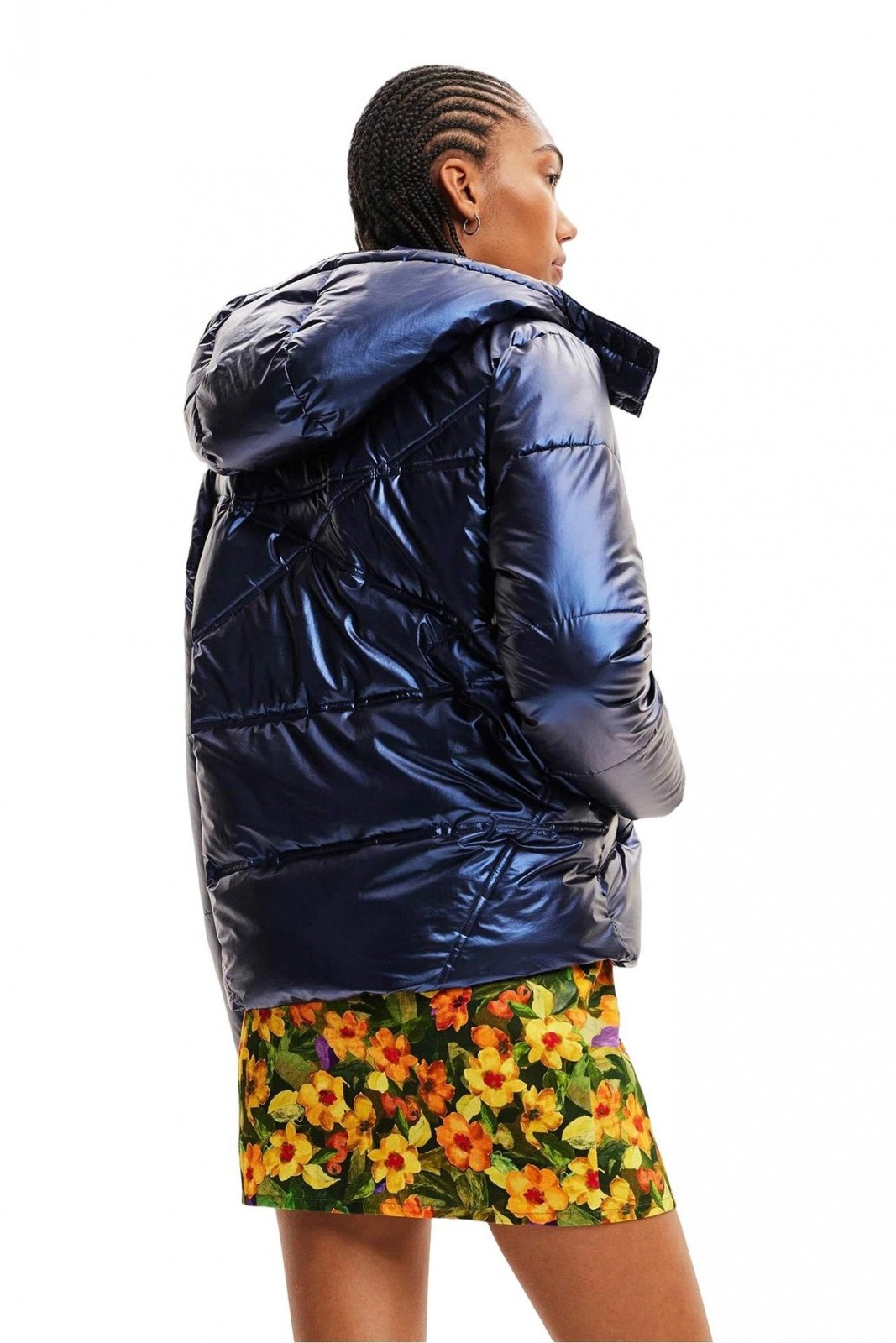 Desigual Abbigliamento Donna Giubbotti Giubbotto XXL Blu 23WWEW78