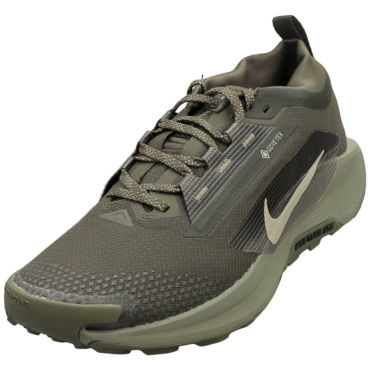 Nike React Pegasus Trail 5 GTX - Uomo Nero/Verde Sequoia - 43 EU