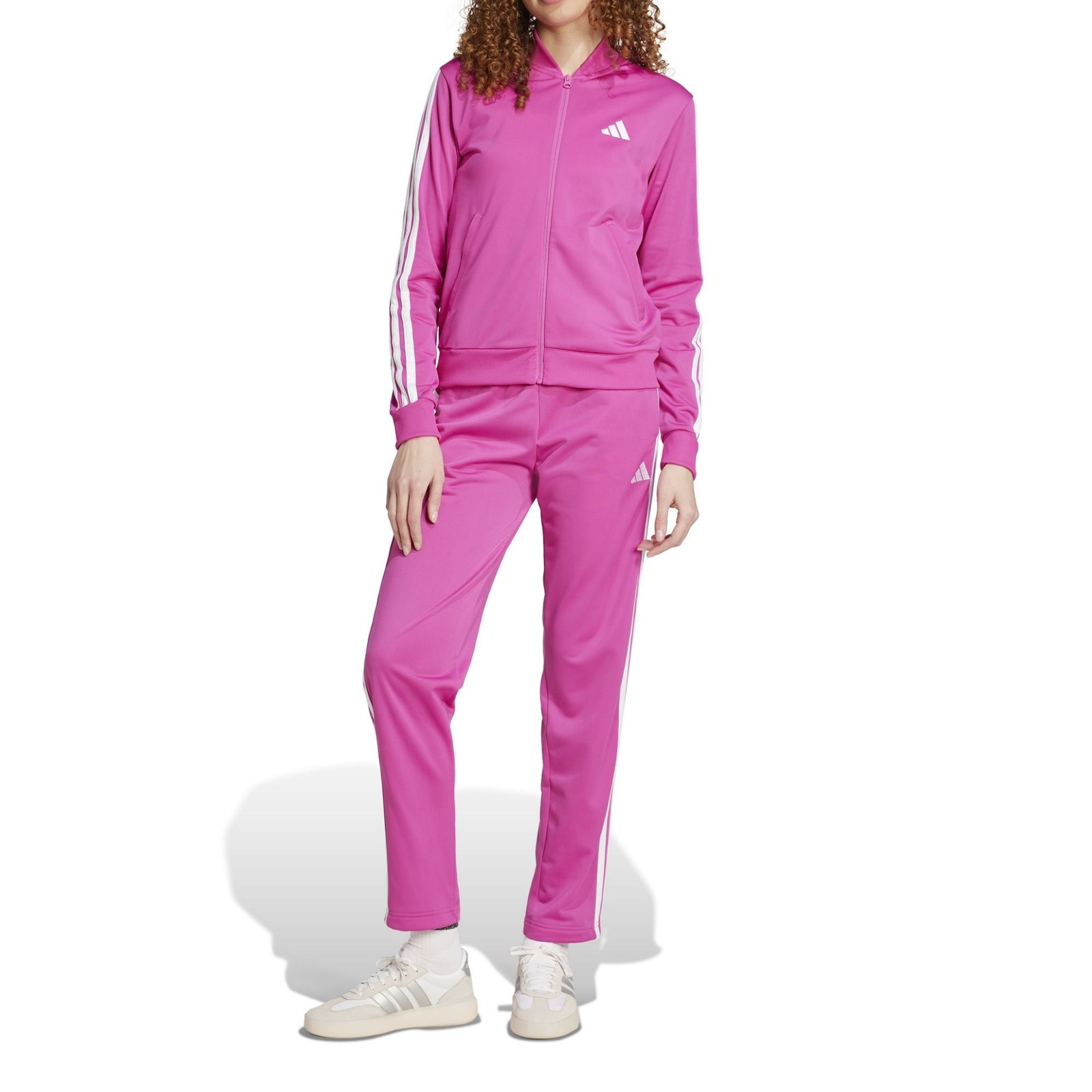 Adidas Tuta da Donna Essentials 3-Stripes Fuxia Taglia M Codice JD5436
