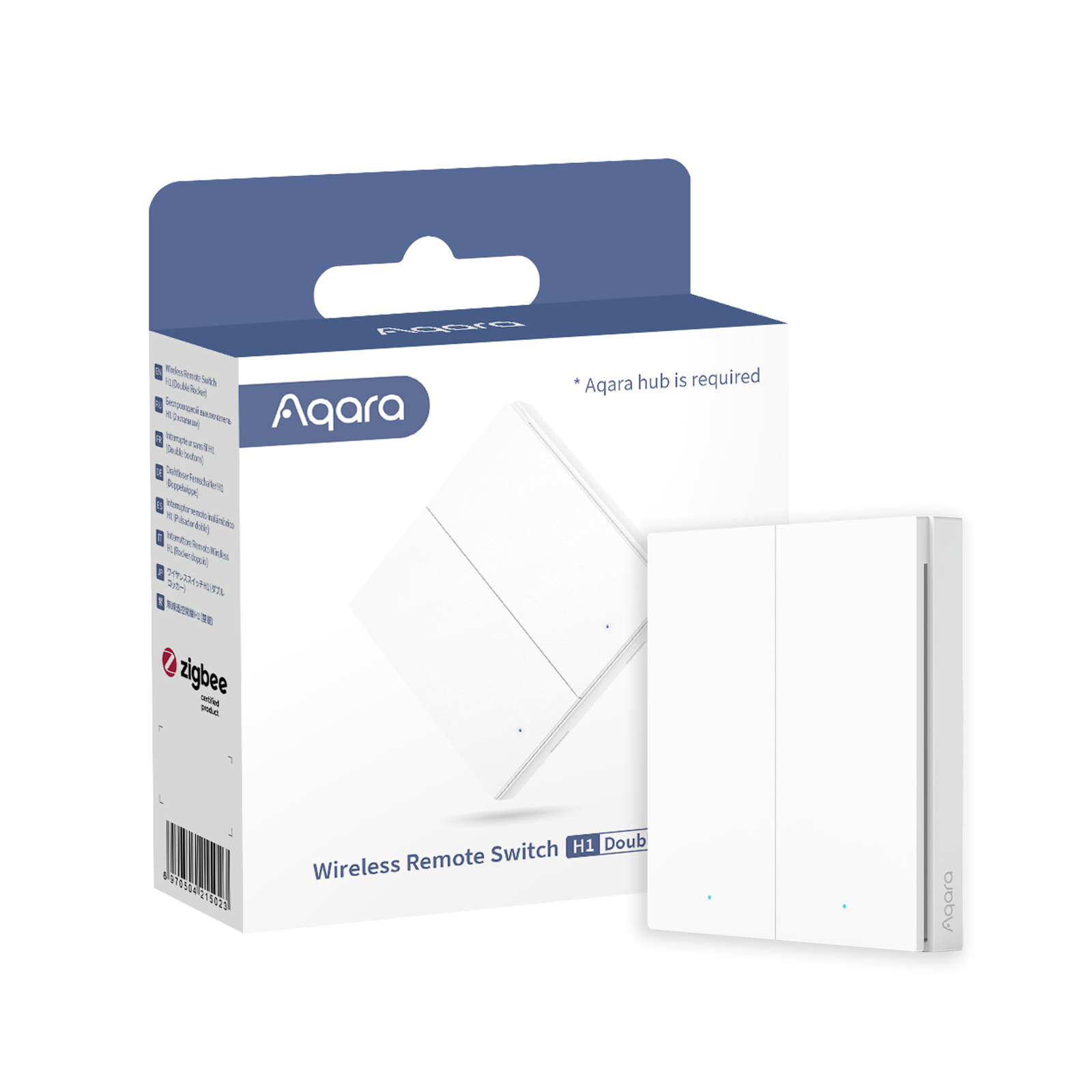 Aqara - Aqara Interruttore/Pulsante remoto doppio Smart senza fili H1 -