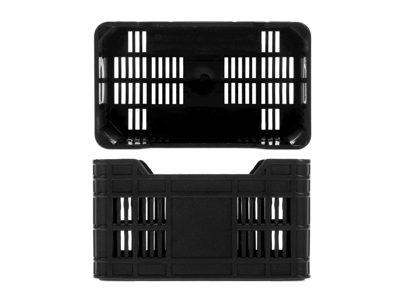 Mini Cassetta Della Frutta In Abs Colore Nero Cm 11