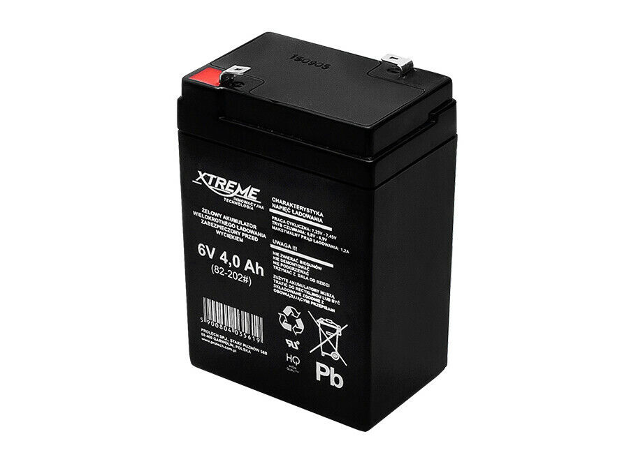 Batteria Gel 6V 4Ah Xtreme Senza Manutenzione AGM