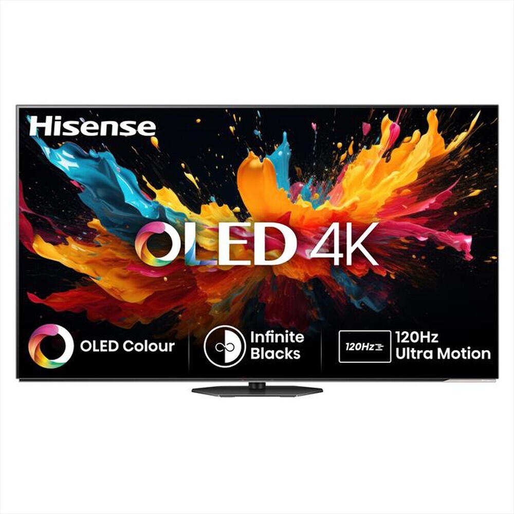 Hisense Smart TV 55" 4K UHD OLED Vidaa Dolby Atmos HDR10+ Classe G Nero 55A86N