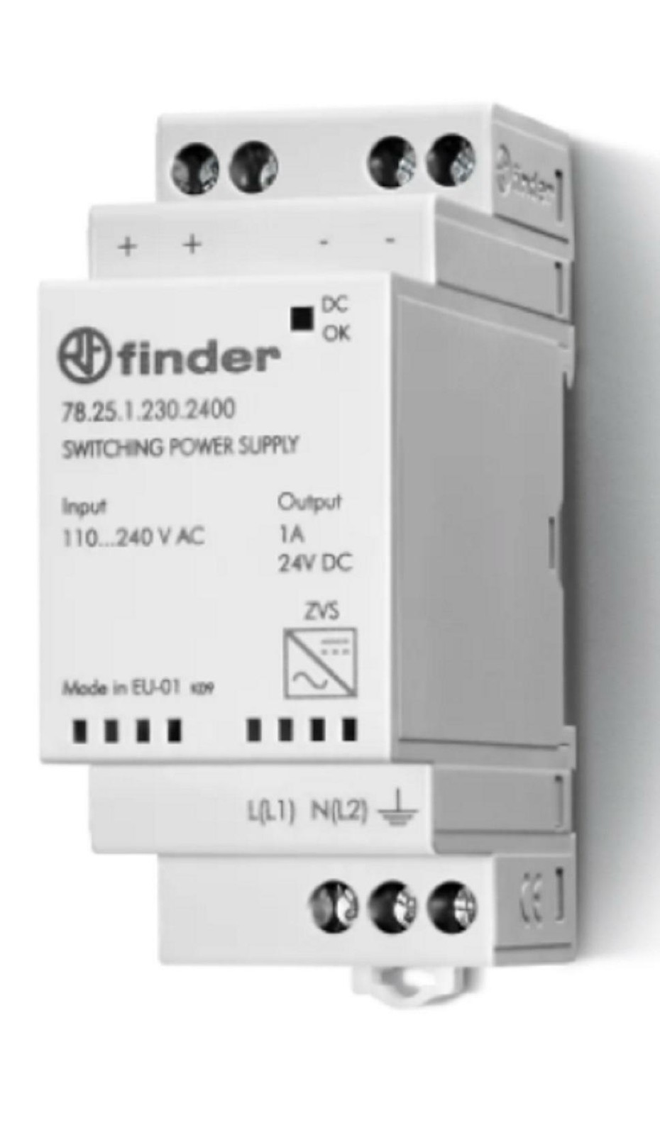 FINDER ALIMENTATORE SWITCHING 25W 12VDC 2A 782512301200