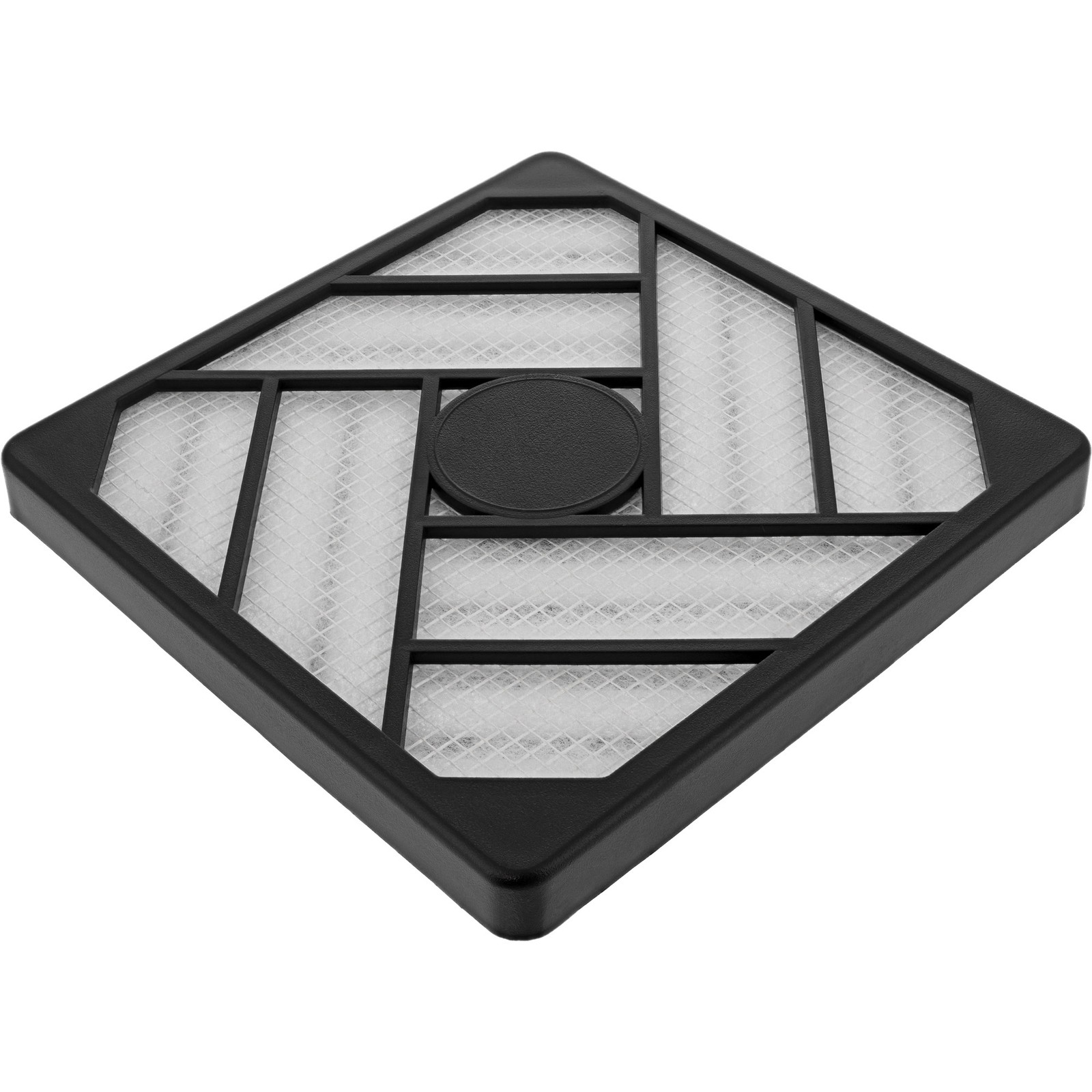 ITS Filtro antipolvere con telaio, 120x120mm, per Pc-Case, lavabile, nero