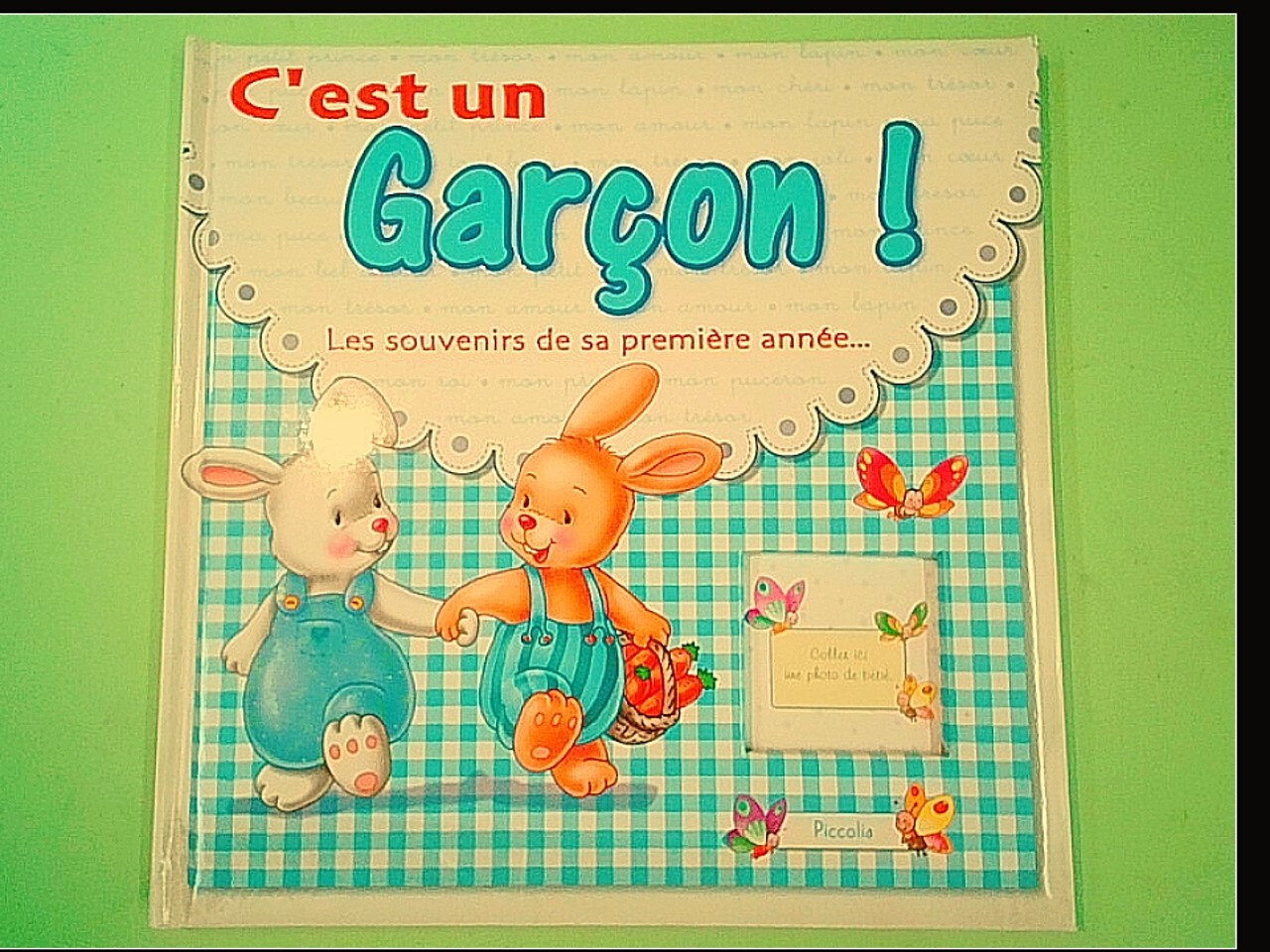C'EST UN GARCON LES SOUVENIRS DE SA PREMIERE ANNEE PICCOLIA