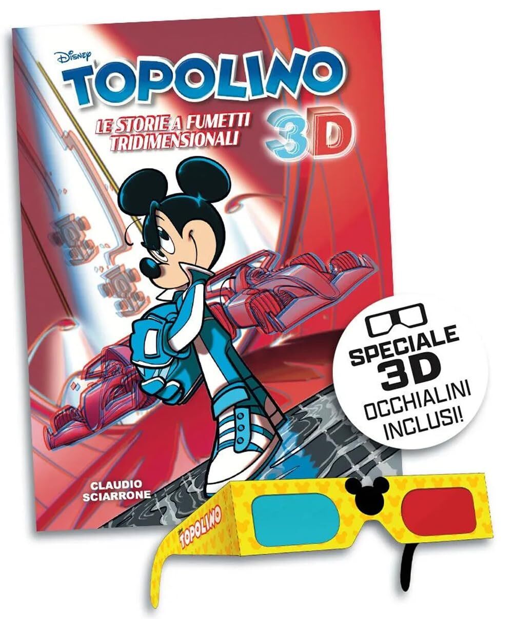 Topolino 3D. Le storie a fumetti tridimensionali. Con occhialini [Hardcover] Sci