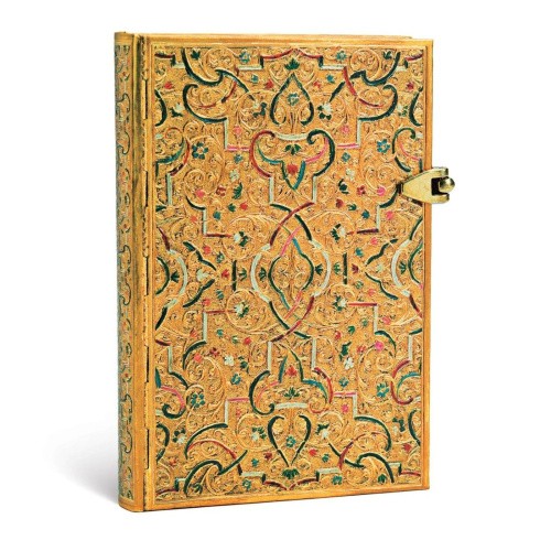 Gold Inlay Hardcover Journals Mini 208 Pg Lined Gold Inlay [Blank book]