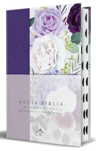 Reina Valera Re Biblia RVR1960 Tapa dura y tela morada con fl (Copertina rigida)