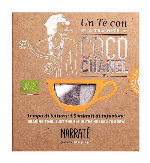 TE' CON COCO CHANEL. A TEA WITH COCO CHANEL. CON FILTRO DI TE' CON BLEND ISPIRAT