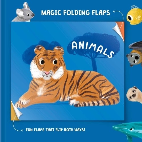 Little Genius Books Magic Folding Flaps - Animals (Libro di cartone)