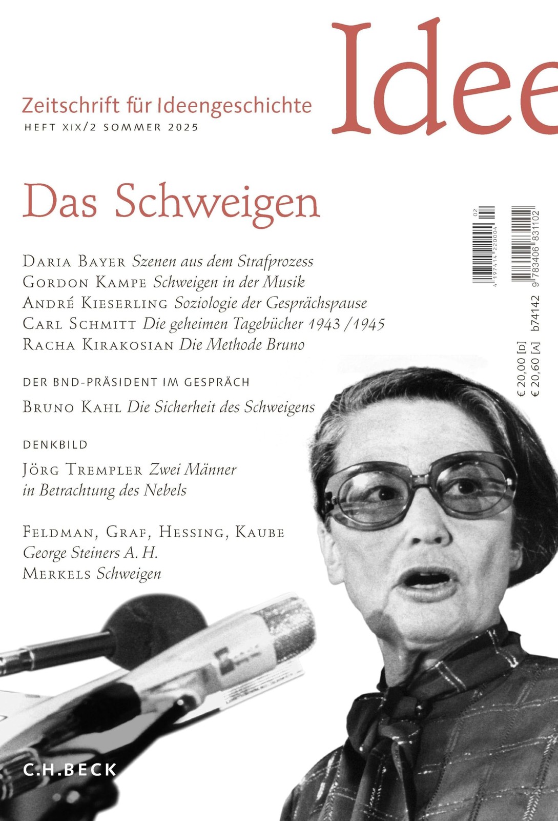 Daria Bayer Florian Meinel Gordo Zeitschrift für Ideengeschichte He (Broschüre)