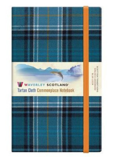 Blue Loch Waverley Tartan Notebook/Journal: Large: 21 x 13cm (Waverley