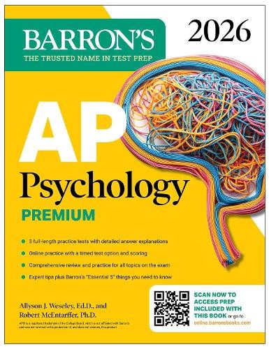 Barron's Educat AP Psychology Premium, 2026: Pr (Tascabile) (PRESALE 14/08/2025)
