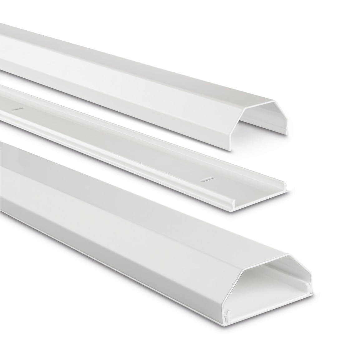 hama eckig Alu Kabelkanal 110,0 cm weiB NUOVO