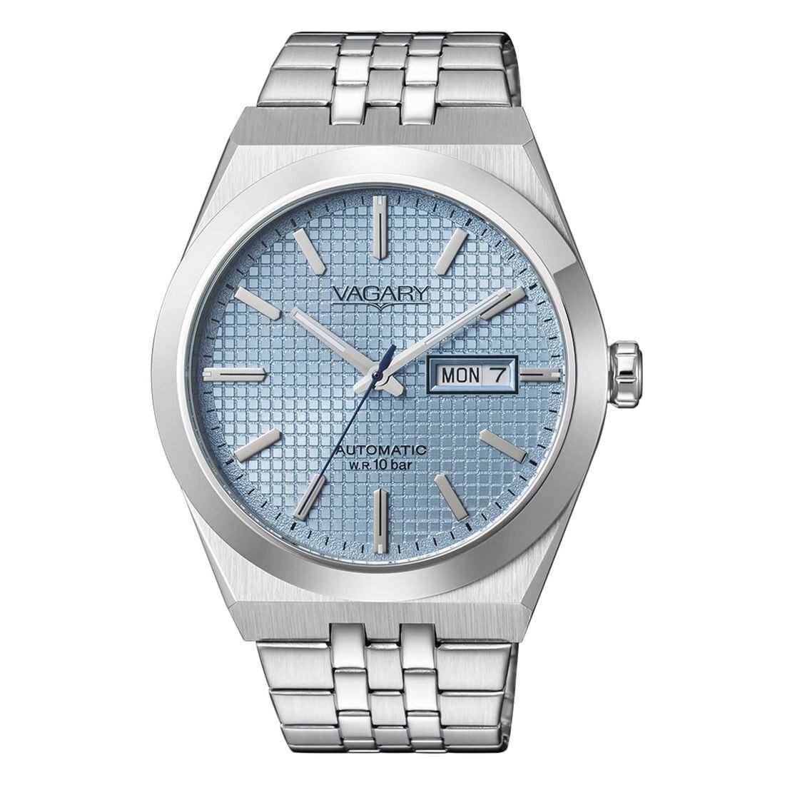 Orologio Vagary IX3-513-71 celeste puntinato bracciale acciaio