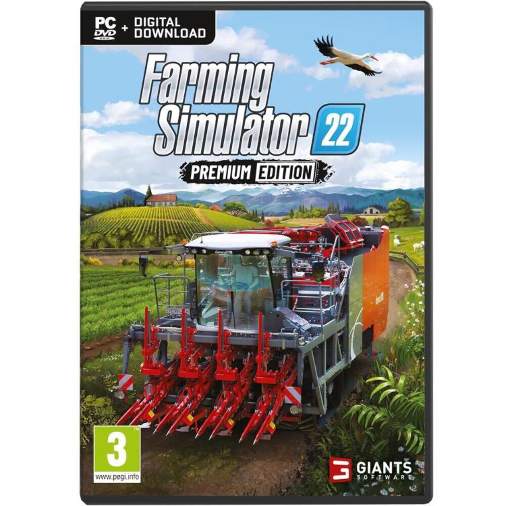 Farming Simulator 22 Premium Edition Pc Dvd + Digital Download Italiano Nuovo