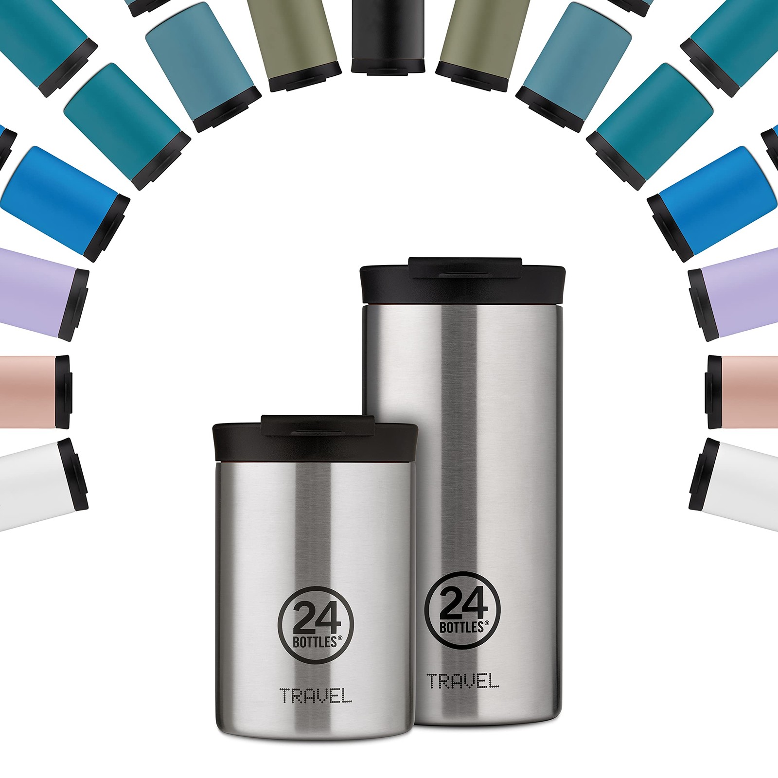 24 Bottles - Travel Tumbler 0,6 L - Carrara (24B656) NUOVO