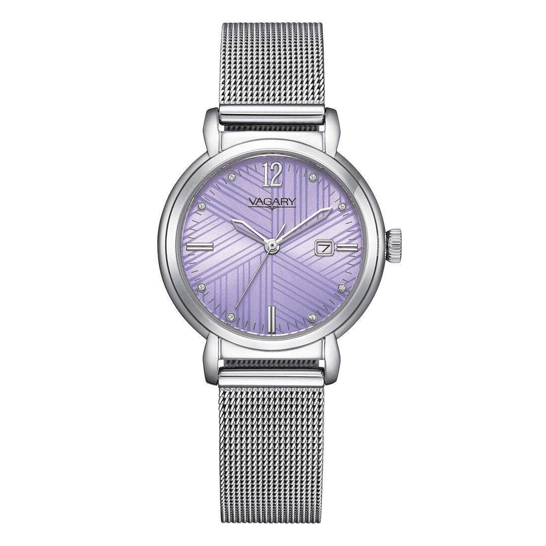 Orologio Vagary Flair da donna lavanda con cristalli IU3-410-93