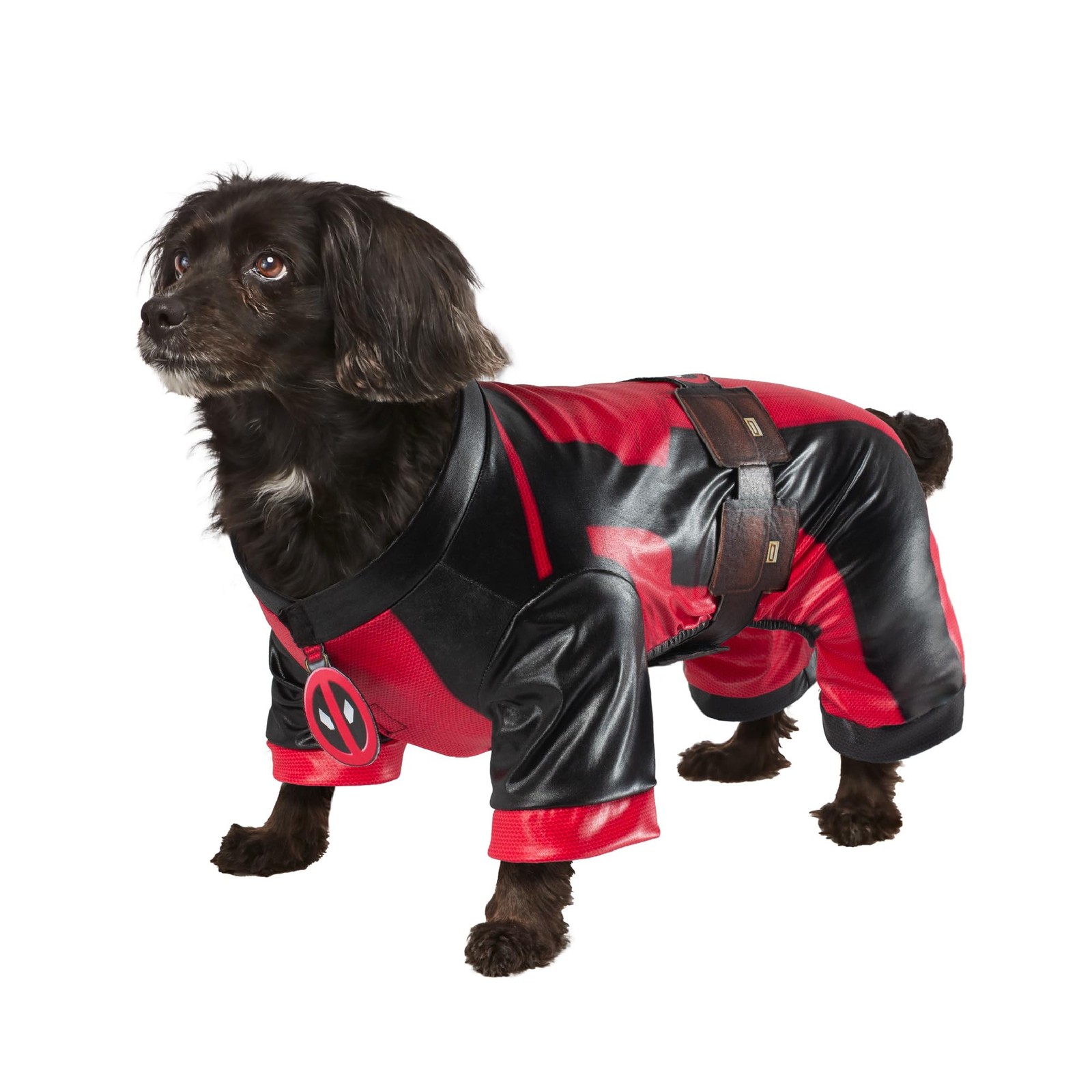 Rubie's Official Deadpool Dogpool Pet Costume, Dog/Pet Fancy Dress, Size XL Red