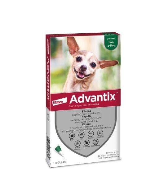 Advantix 1 pipetta per Cani da 0-4 - SCADENZA 2025