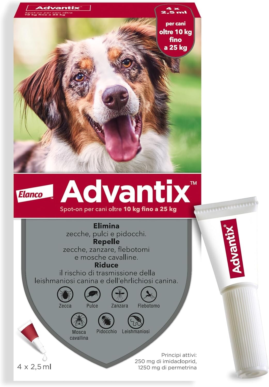 advantix Spot-on Antiparassitario per Cani da 10 a 25kg