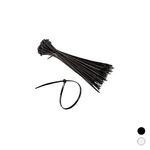 100 PZ FASCETTE DI CABLAGGIO IN NYLON- Nera 4,5 x 250 mm- DH- pezzi 1