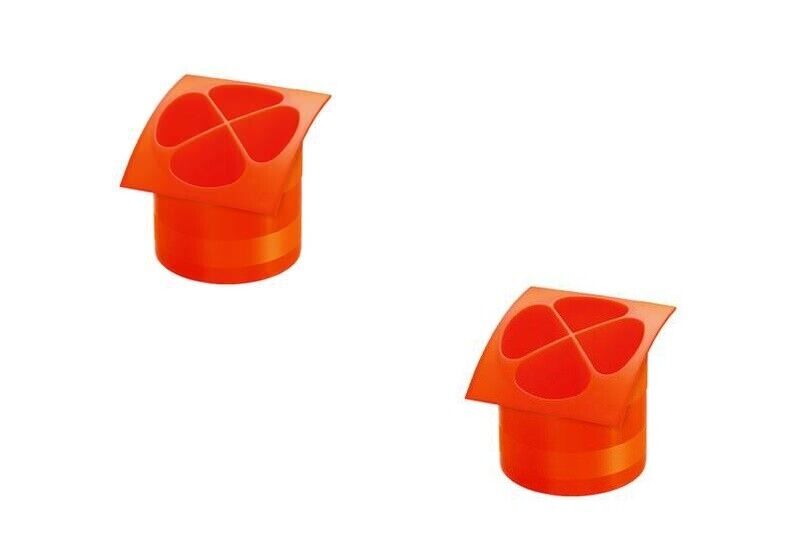 2  SCOLAPOSATE QUADRIFOGLIO CON SALVAGOCCIA IN PLASTICA ø cm.14x15h. FER 326575