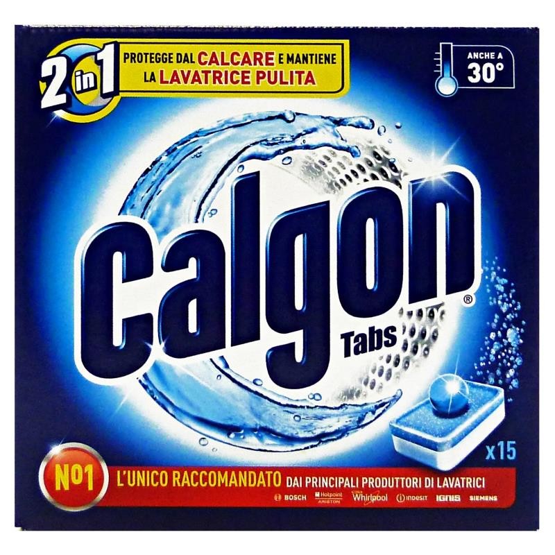 Calgon Anticalcare Tabs Pastiglie Lavatrice 15 Pz.