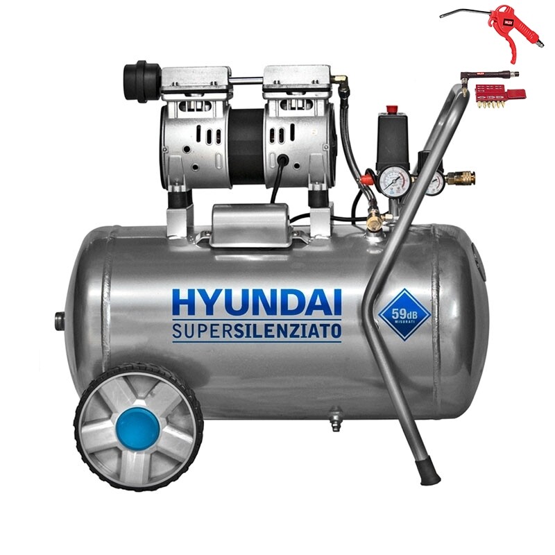 Hyundai KWU750-50L - Compressore Silenziato Portatile Senza Olio - Cod. 65701