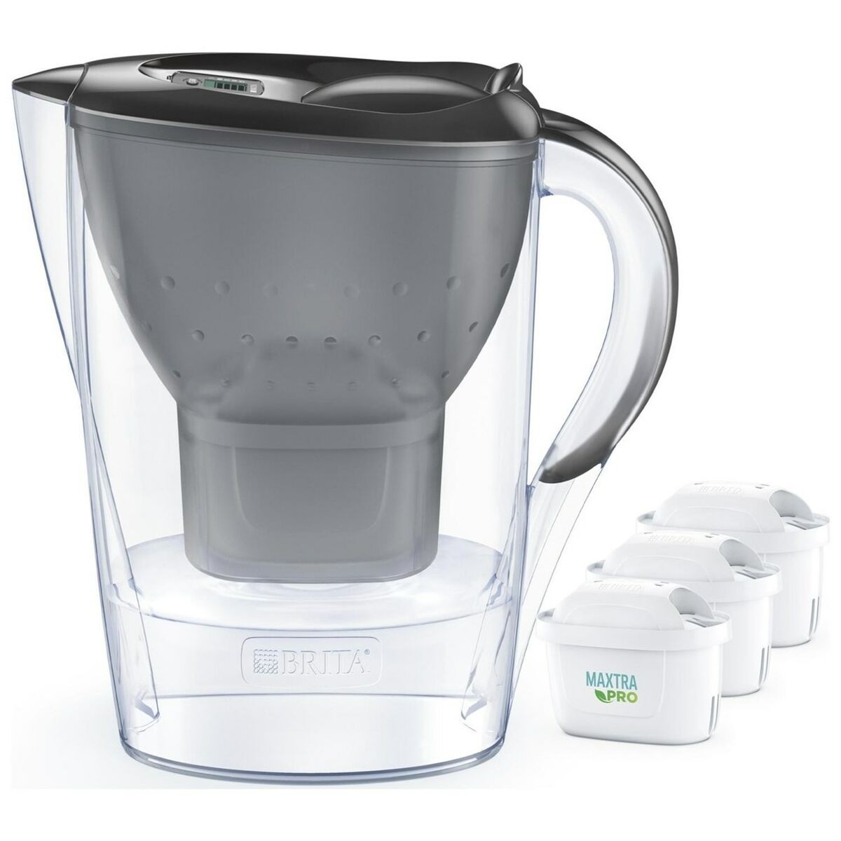 Brocca filtrante Brita Marella +3 Maxtra Pro PP Grigio polipropilene 2,4 L 15