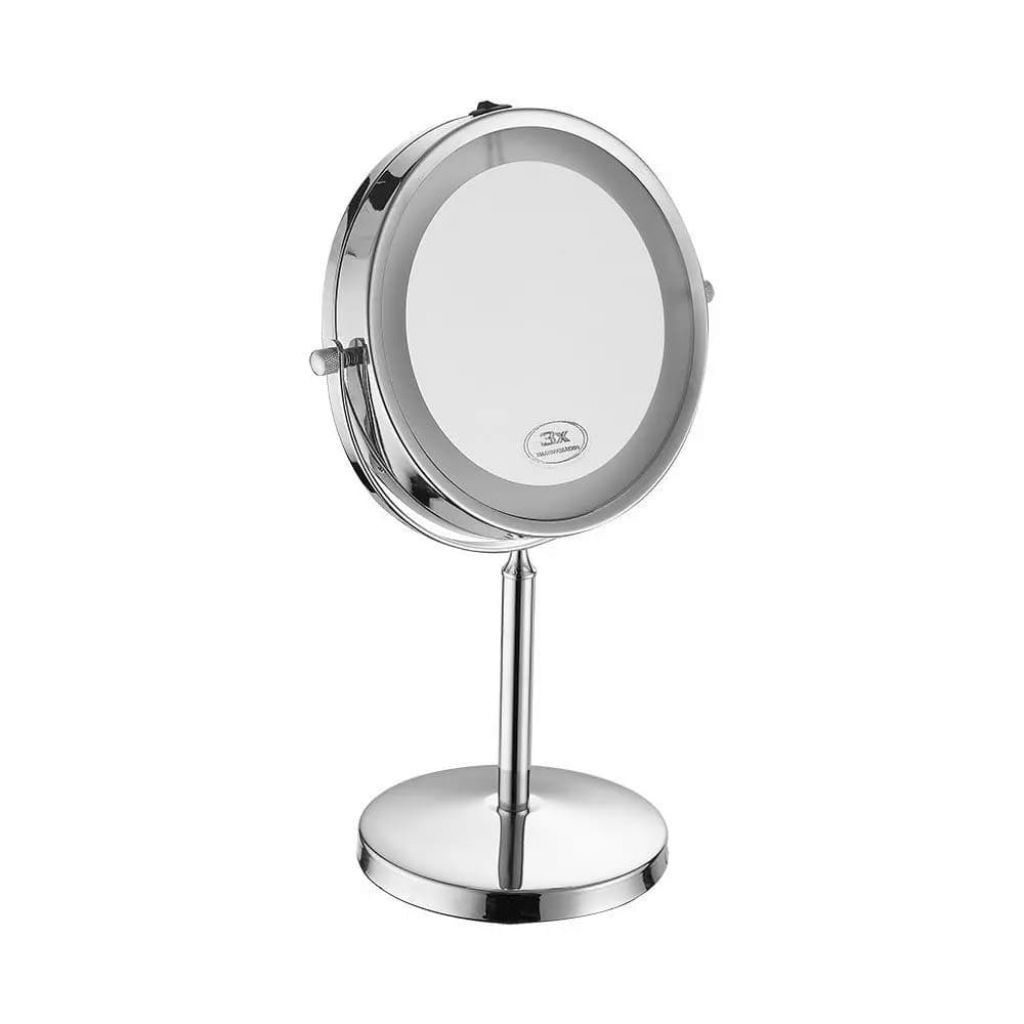3W LED Mirror Light with 4*Aaa Battery Nickel Body D:17cm 6400K 15275804