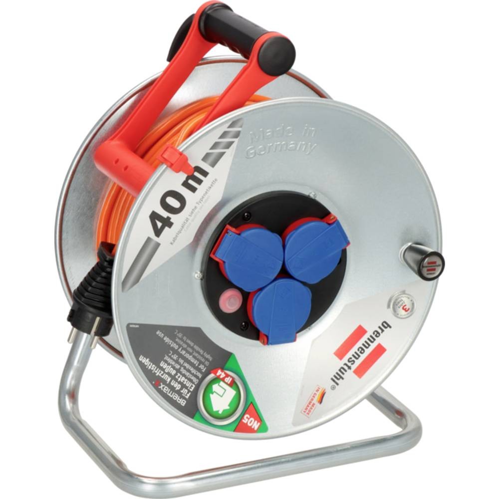 Brennenstuhl 1198750 Avvolgicavo 40 m Arancione Spina schuko