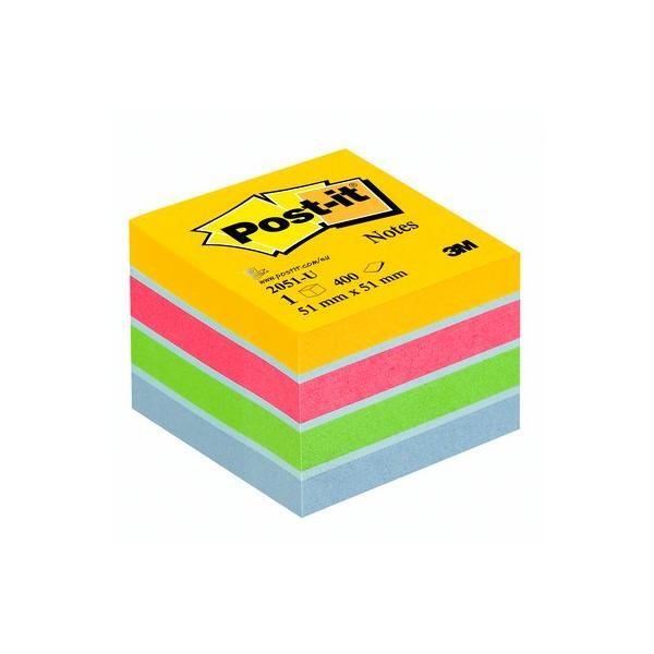 blocco minicubo 400foglietti post-it® 51x51mm 2051-u ultra 2104678