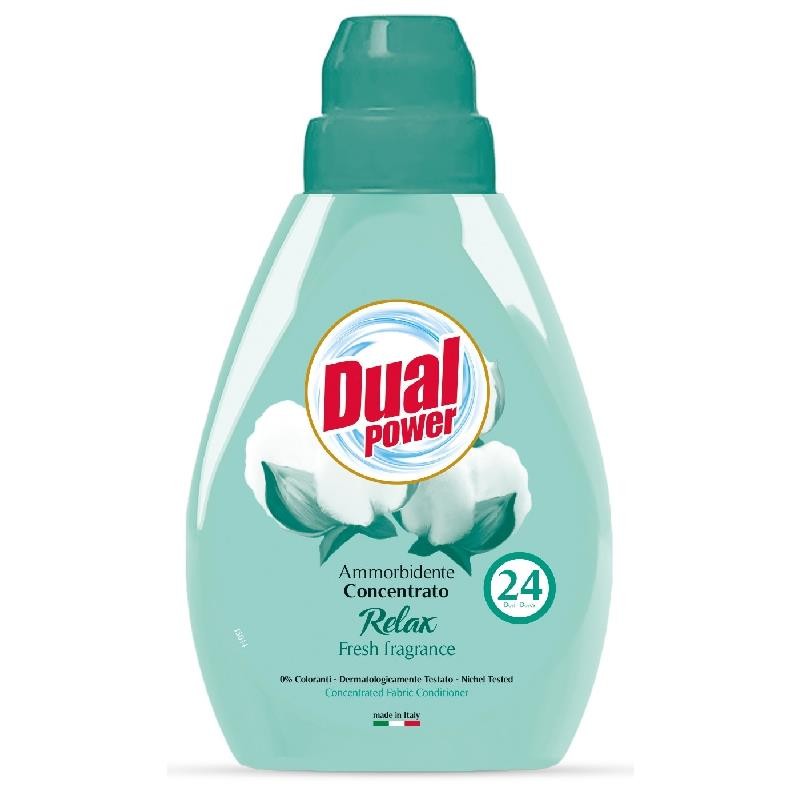 Dual Power Ammorbidente 600 Ml. Concentrato Fresh Fragrance 24 Lavaggi