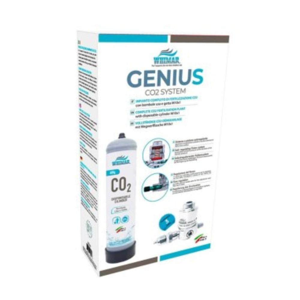 Whimar Genius CO2 600gr Basic Plus Kit con Diffusore ed Elettrovalvola