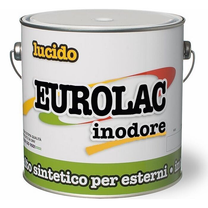 Smalto Sintetico Lucido Inodore Eurolac Laiv colore Bianco 0,750 Lt.