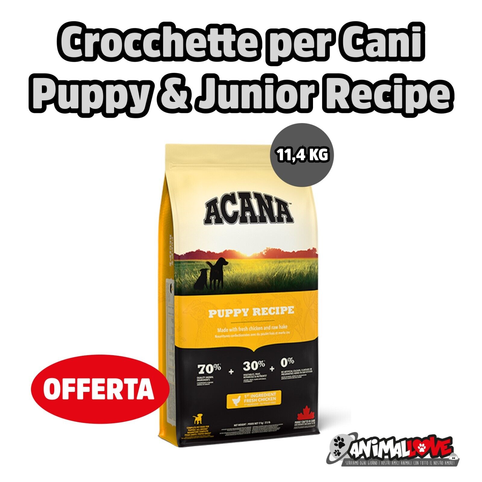 Crocchette per cani Acana Puppy 11.4 KG