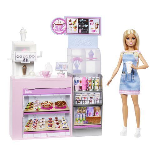 Set bambola Mattel HXN94 BARBIE Coffe Shop Playset