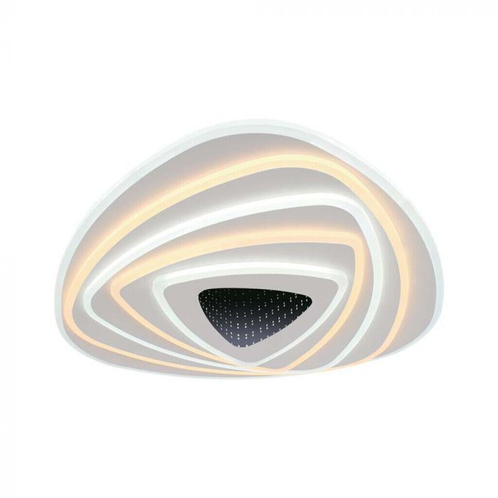 1 pz 120W Designer Smart Ceiling Light (51*50*7CM) CCT: 3000K+6000K Dimmable + R