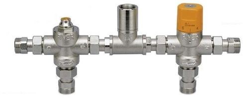 R00441 MINIECO KIT TERMOSTATICO CON VALVOLA DEVIATRICE +MISCELATRICE RIVER