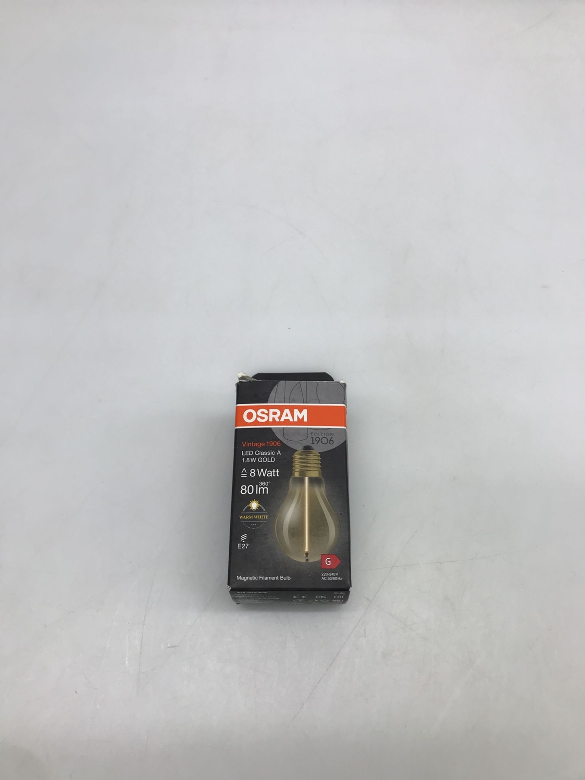 OSRAM Vintage 1906 Classic A FIL Lampada LED, E27, Forma a Pistone, Oro, 1,8W...