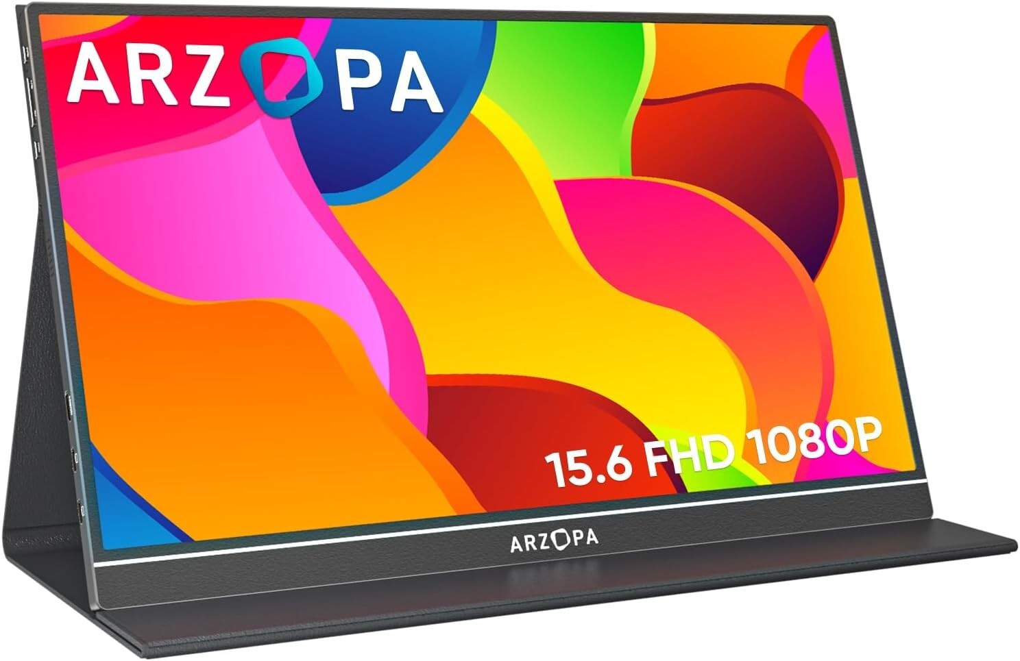 ARZOPA Monitor Portatile, Schermo Portatile 15,6 Pollici, 1920x1080 FHD, Support