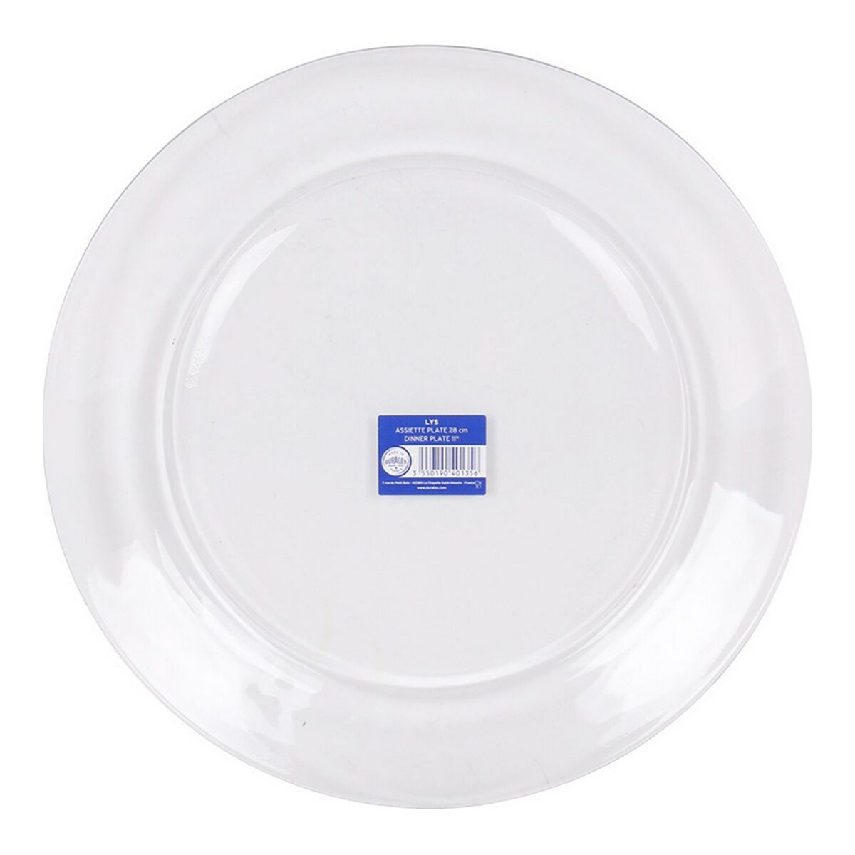 Piatto da pranzo Duralex Lys Trasparente Ø 28 x 28 x 2,5 cm