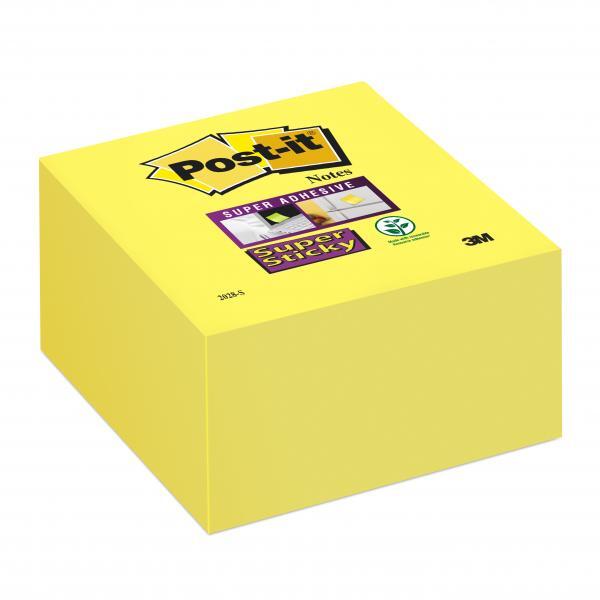 blocco 350foglietti post-it®super sticky 2028-s 76x76mm giallo oro 2054173