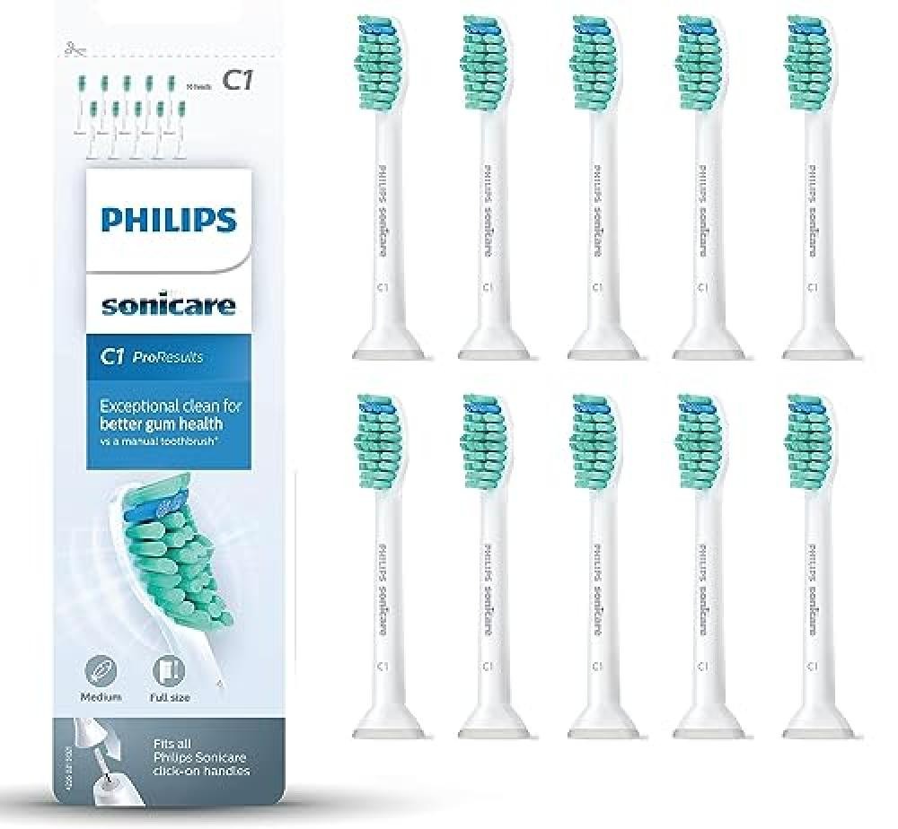 (TG. 1 unit  (Confezione da 10)) Philips Sonicare C1 ProResults Testine per spaz