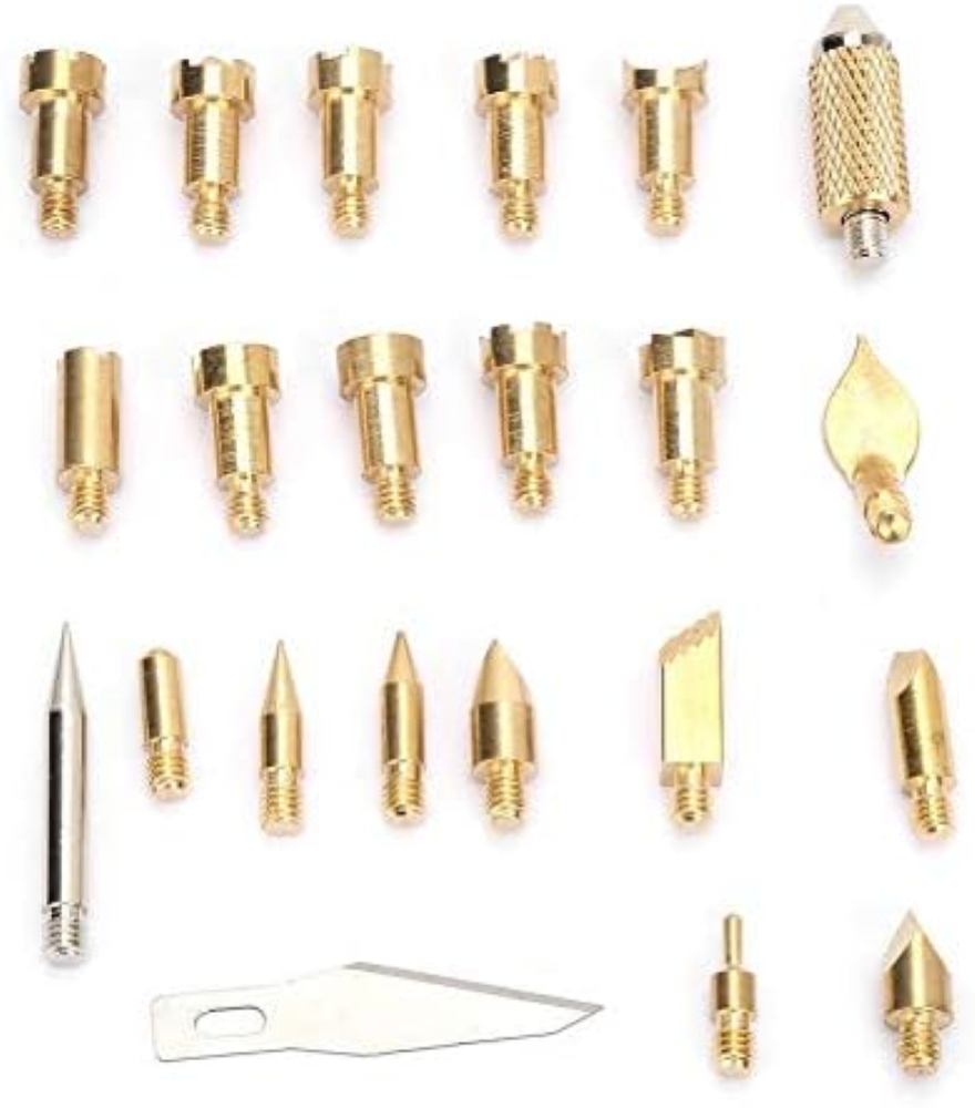 22 Pezzi Wood Burning Pen Punte Professionale Punte per la masterizzazione di Le