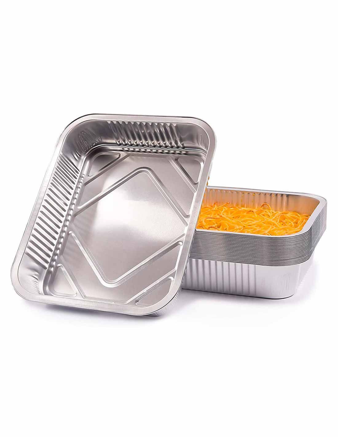 Contital - Contenitori termo-saldabili in alluminio pesante 8* porzioni, 25pz